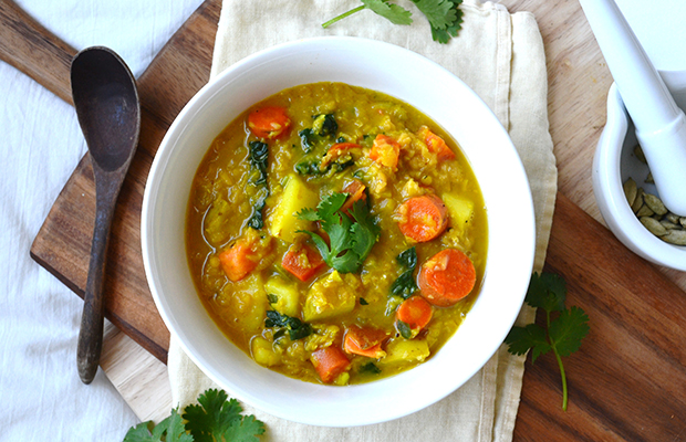 Lentil and Root Veggie Soup